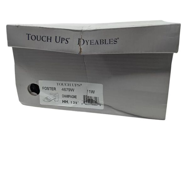 Dyables 11W Champagne Touch Ups Women's Foster Heeled Sandal Gold Sparkly NIB - Picture 10 of 10